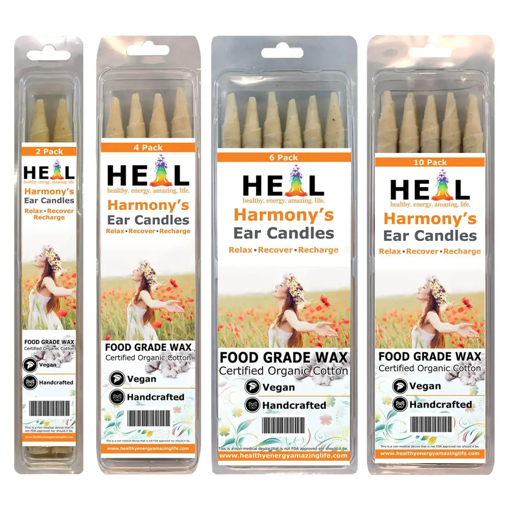 🕯️✨ Unscented Ear Candles by Doc Harmony – 2-Pack – Gentle Natural Wellness! 🌿 - Candles & Accessories