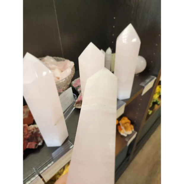 Pink Calcite Tower – Heart Healing Gentle Comfort 💗✨ - Towers