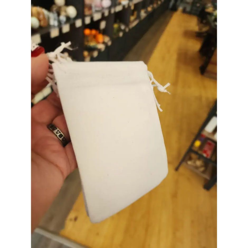 Velveteen Crystal Bags – Multiple Sizes & Colors! ✨ - WHITE - 3 3/4’’ x 3 5/8’’ - Bags Pouches & Totes