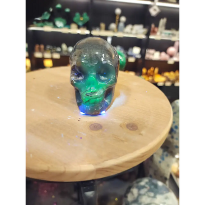 Volcano Agate Skull – 3.5’’ (UV Reactive!) 💀🌋 - 9