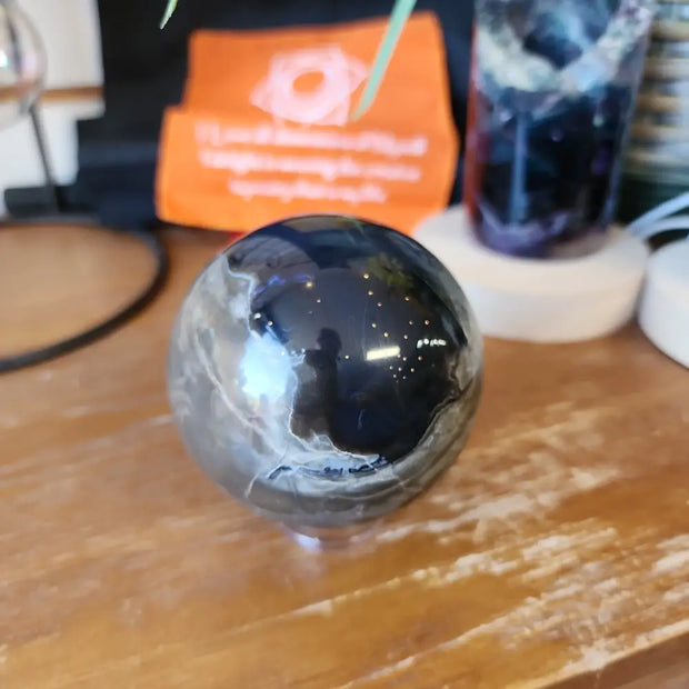 🌋🤍 Volcano Agate Spheres (2.5’’) – Ignite Transformation and Grounding Energy! 🤍🌋 - Spheres