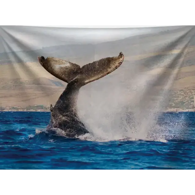 Whale Tale Tapestry 59 x 51 - Tapestry