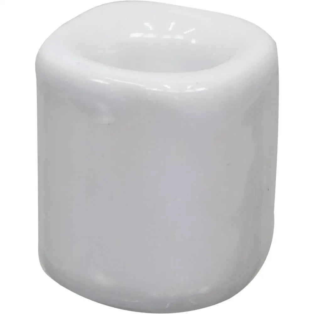White ceramic chime candle holder, 1