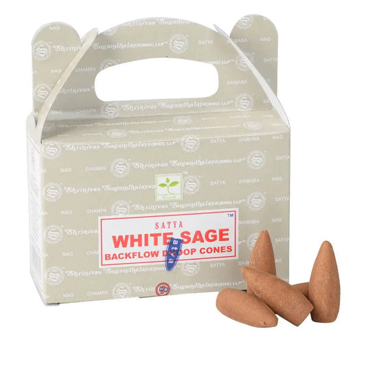 White Sage Backflow Incense Cones - Incense & Burners
