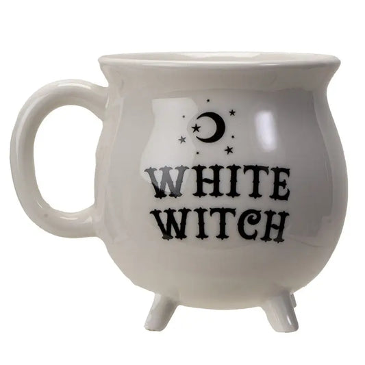 White Witch Cauldron Mug - Drinking Vessels