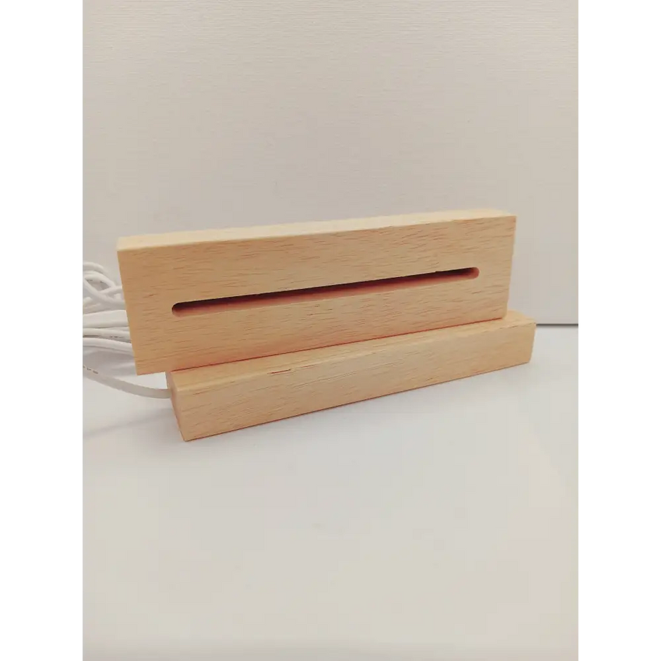 🪵✨ Wood Specimen Holder with Slit – 6’’ x 1.75’’ – Display Protect and Highlight Your Collection 🌟