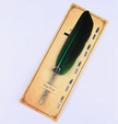 Writing Quill in Gorgeous Colors - Feather 5 NIbs Pen - Green - Supplies & Paper