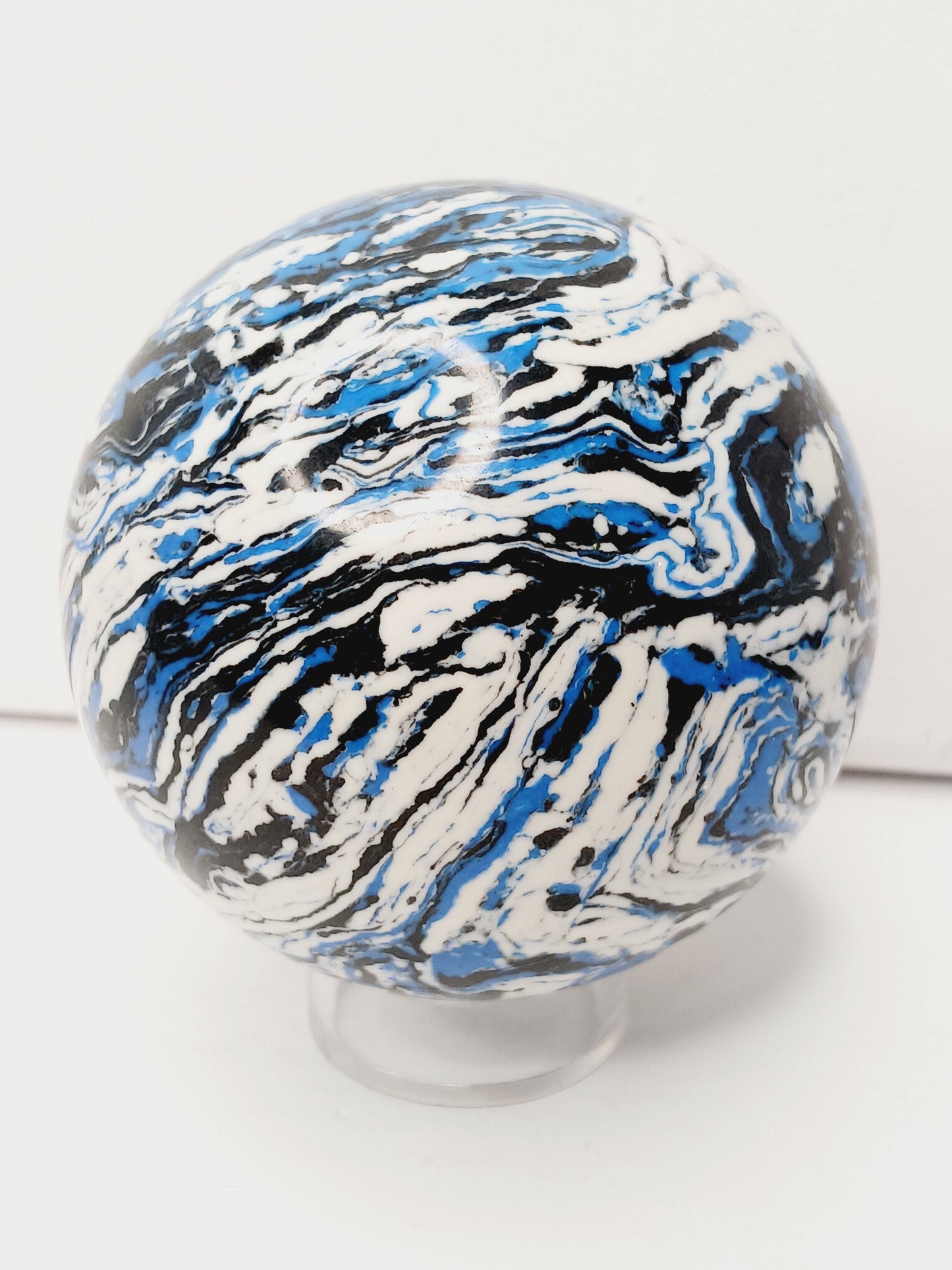 🌊💙 Zebra Blue Jasper Spheres – Tranquility Balance and Gorgeous Blue Energy! ✨ 2 2.75’’