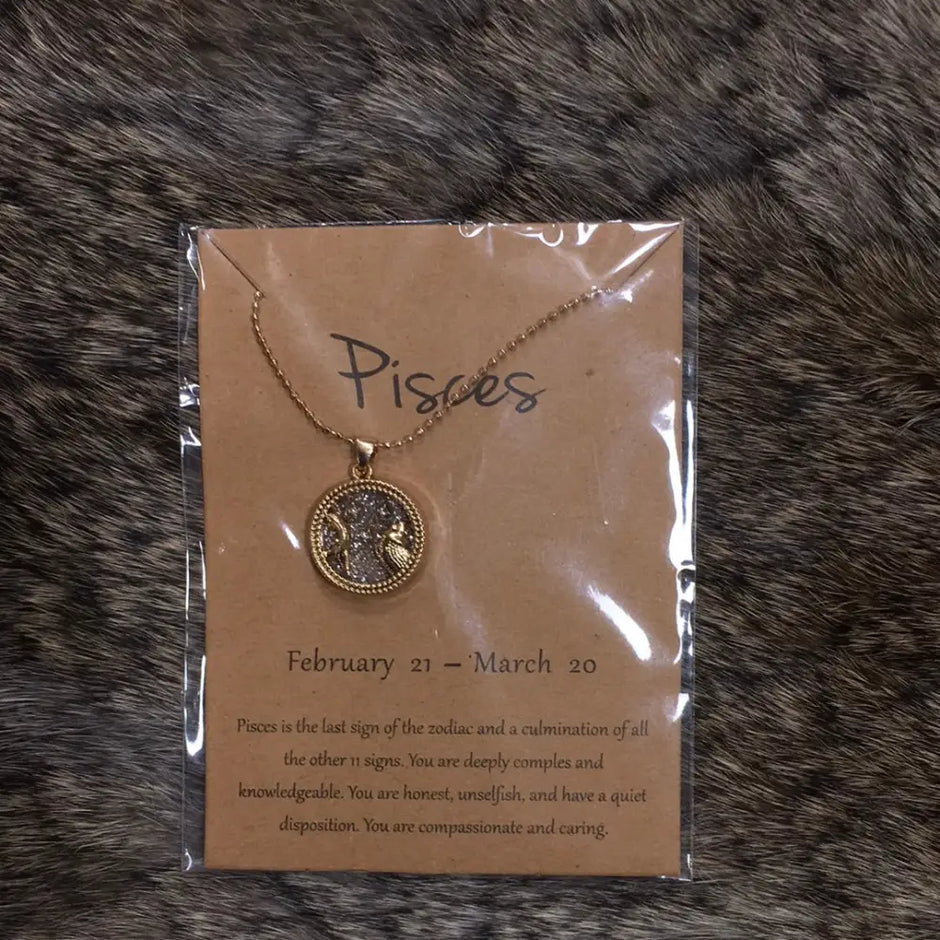 Zodiac Necklaces #1 - Pisces - Clear - Jewelry
